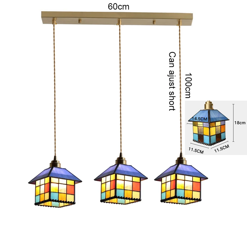 Retro Tiffany kroonluchter plafondlampen woonkamer hanglamp decoratie eetkamer slaapkamer keuken loft hanglamp