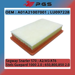 High quality Air Filter For Segway 570 Snarler A2 A5 AT6 Stels Guepard 1000 2.0 650 800 850 2.0 ATV A01A21007001 LU097228