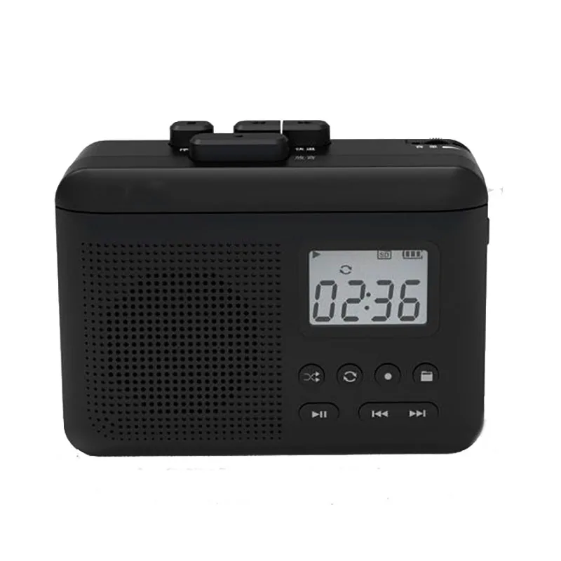 Retro Tape TF Card Player With LCD Screen Display And Headphone Charging Cycle Playback Stereo Walkman Recorder