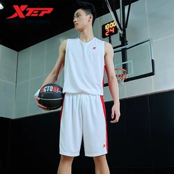 Xtep Summer Sports Set Men's Basketball Suit Men's Sportswear Breathable Colorful Simple Oversize Short And T-Shirt 87922986