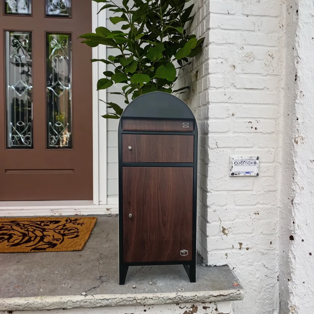 

Надежный, прочный, водонепроницаемый почтовый ящик с защитой от краж для улицы и сада, отдельно стоящий, стальной, для курьерской доставки