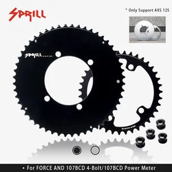 PASS QUEST 107BCD 2X Bicycle Chainring 46-33T 48-35T 50-37T 52-39T AXS Double for Sram Force Aero AXS 12 Speed