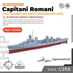 MRY-SFW SSC350515S-A 1/350 Military Model Kit Italy Capitani Romani Classe 1942 Light Cruiser