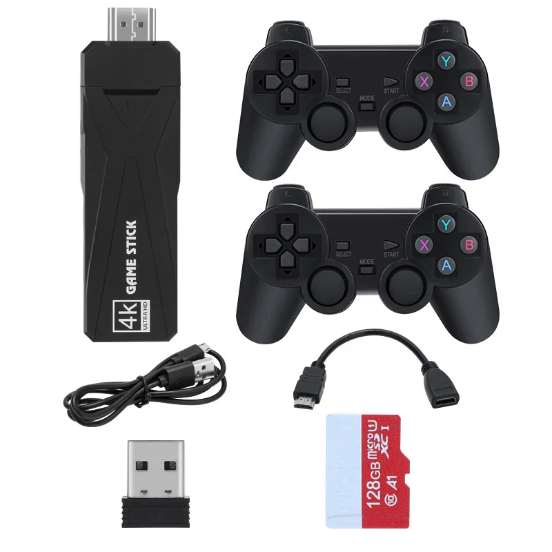 

Game Stick 4K GT65 20000 Game Android TV Home Game Console Bluetooth Handle Support Multiple Simulators Video Game Consoles