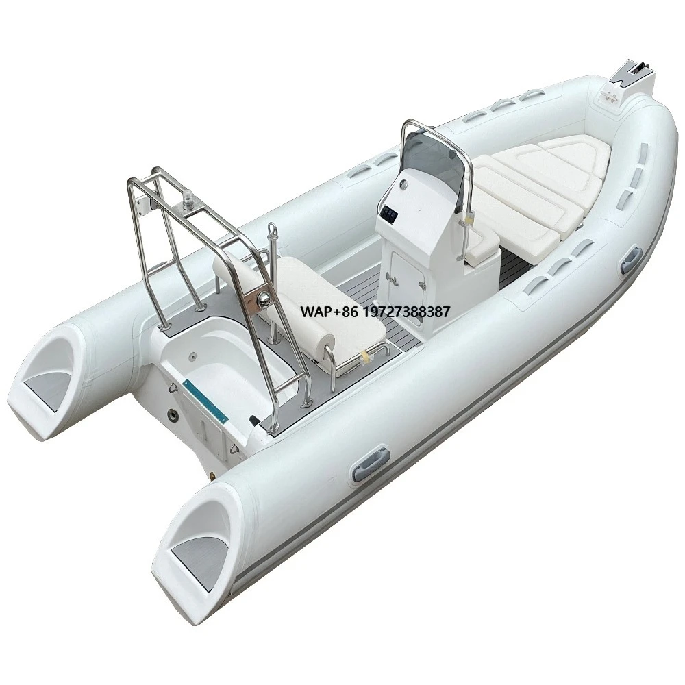 16ft Fiberglass RIB480 Dinghy Inflatable Orca Hypalon Tender for Drifting for Sale With Luxury Cushion