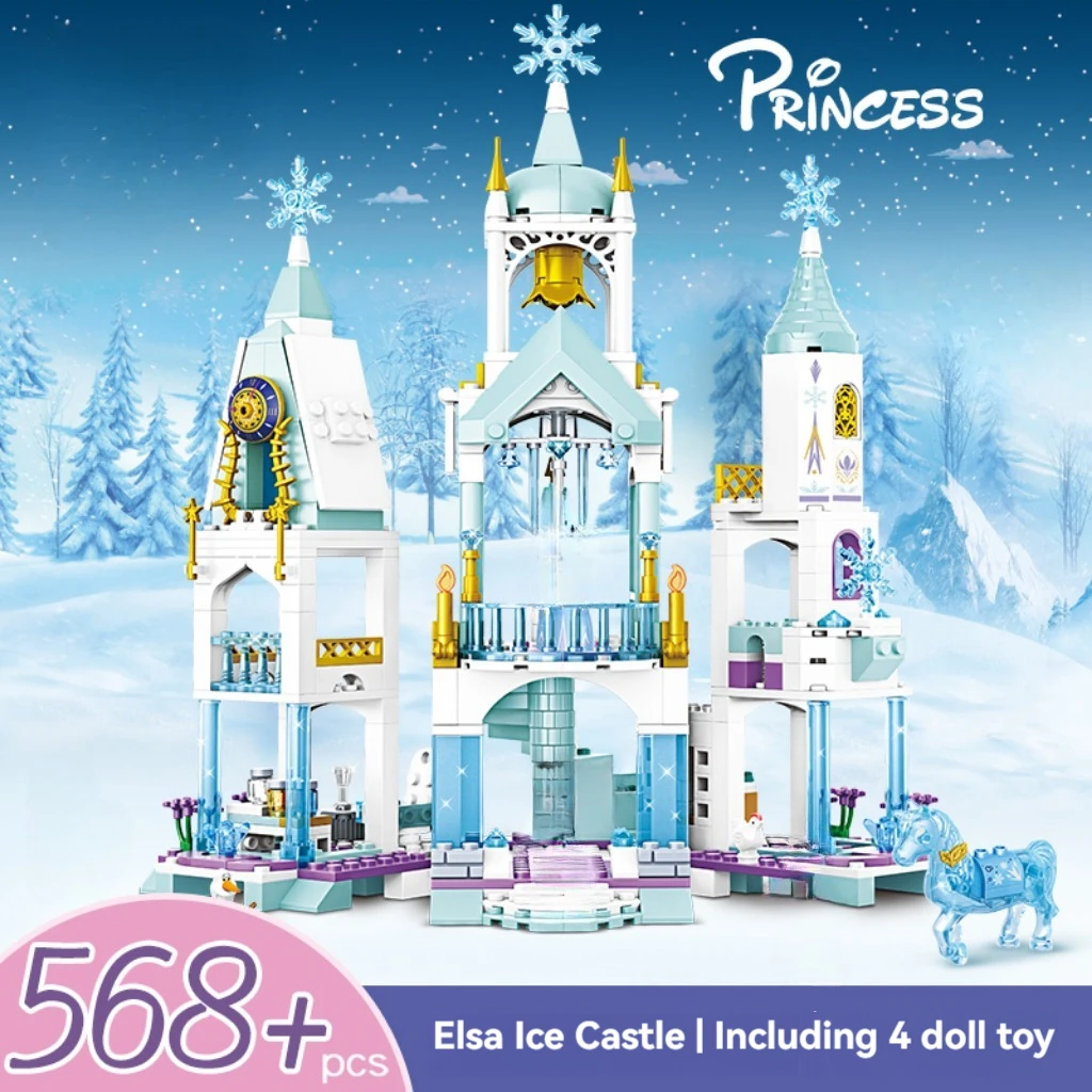 2024 Creative Friends Fairy Tale Princess Castle Party Model Building Blocks Educational Series Decor Bricks Toys for Girl Gift