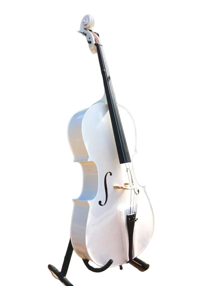 New 4/4 4 String Cello full size Maple Spruce Wood hand made cello brazilwood cello bow cello bag Ebony wood cello