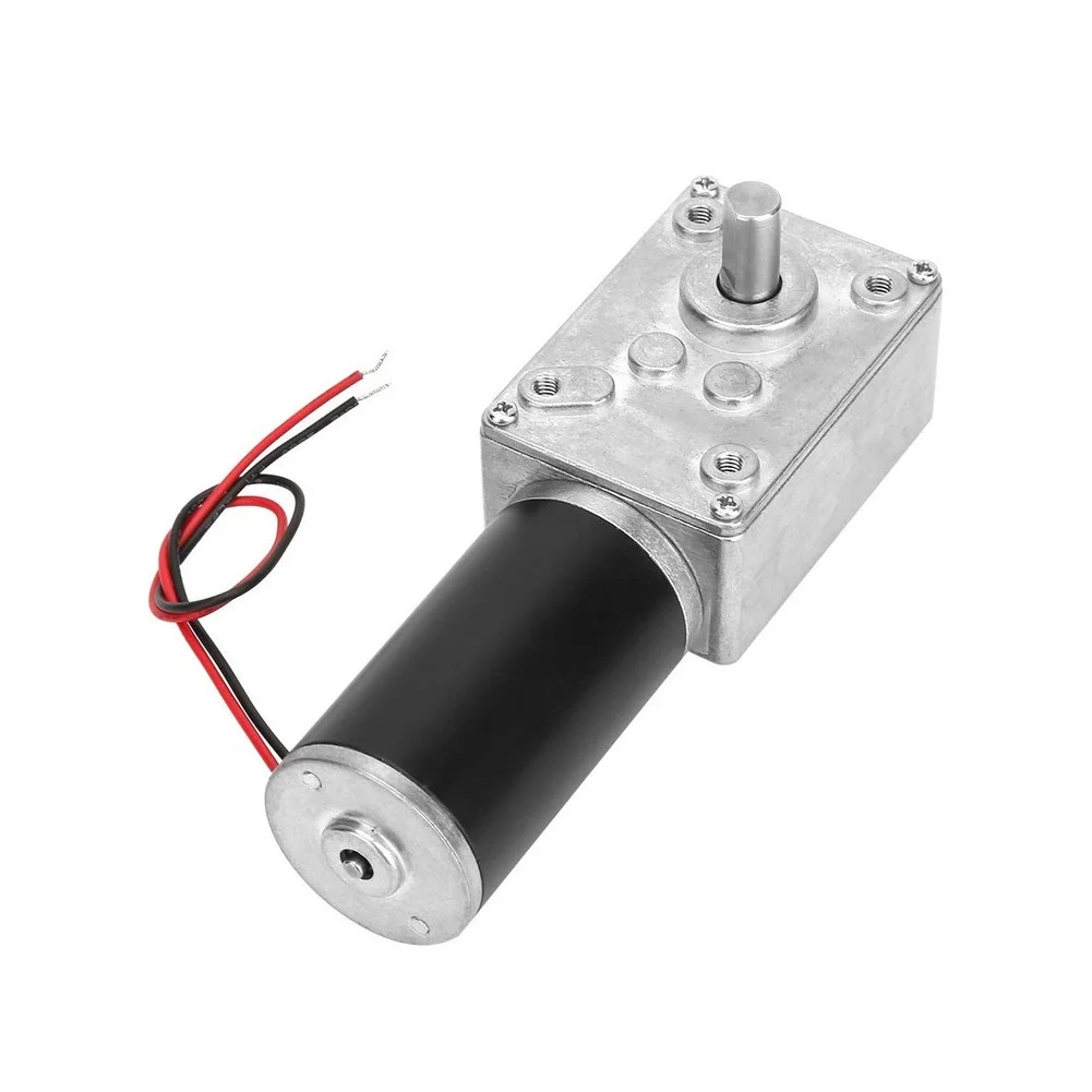 12V DC For Worm Gear Motor with Self-Locking Function for Robotics Automation and Industrial Control Applications