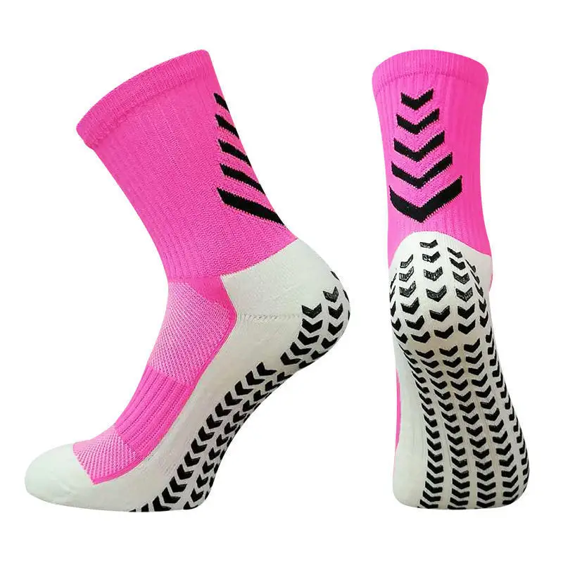 Football Socks Men Athletic Non Slip Soccer Socks Cushioned Breathable for Running Yoga Basketball Hiking Sports Grip Socks