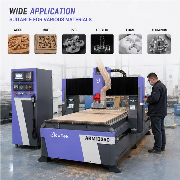CNC Wood Router ATC Woodworking Tools Furniture Production Engraving Cutting Drilling Automatic CNC Machine 4*8ft