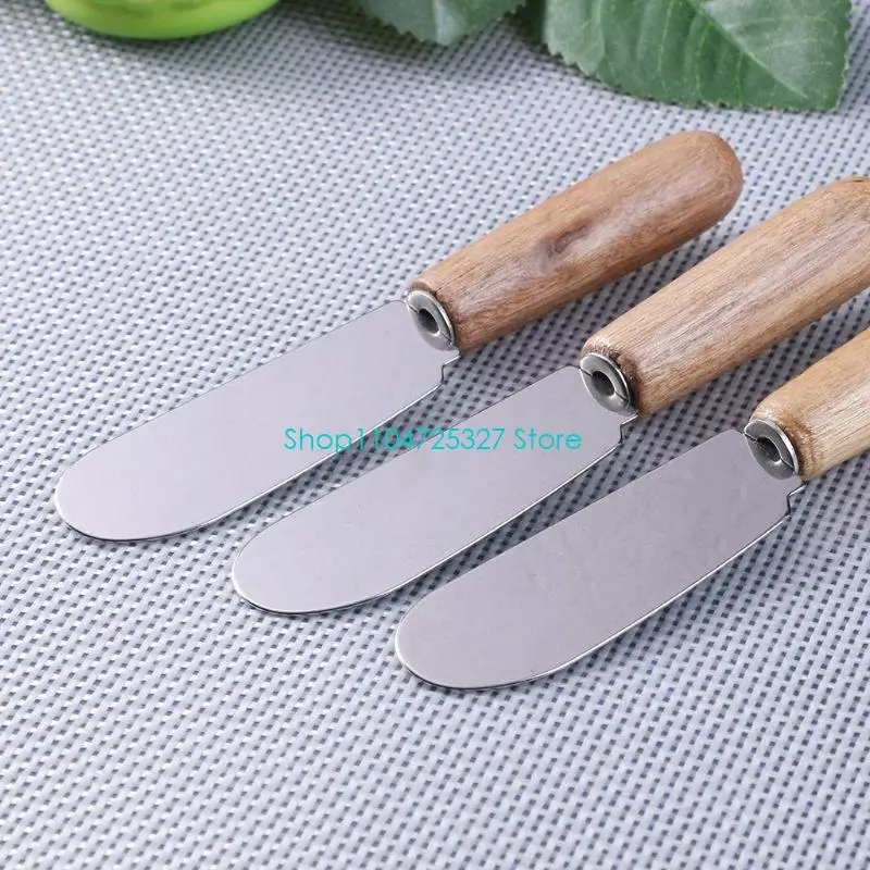D8KF Mini Sandwich Sandwich Butter Cheese Slicer Knife Stainless Steel Spatula Kitche
