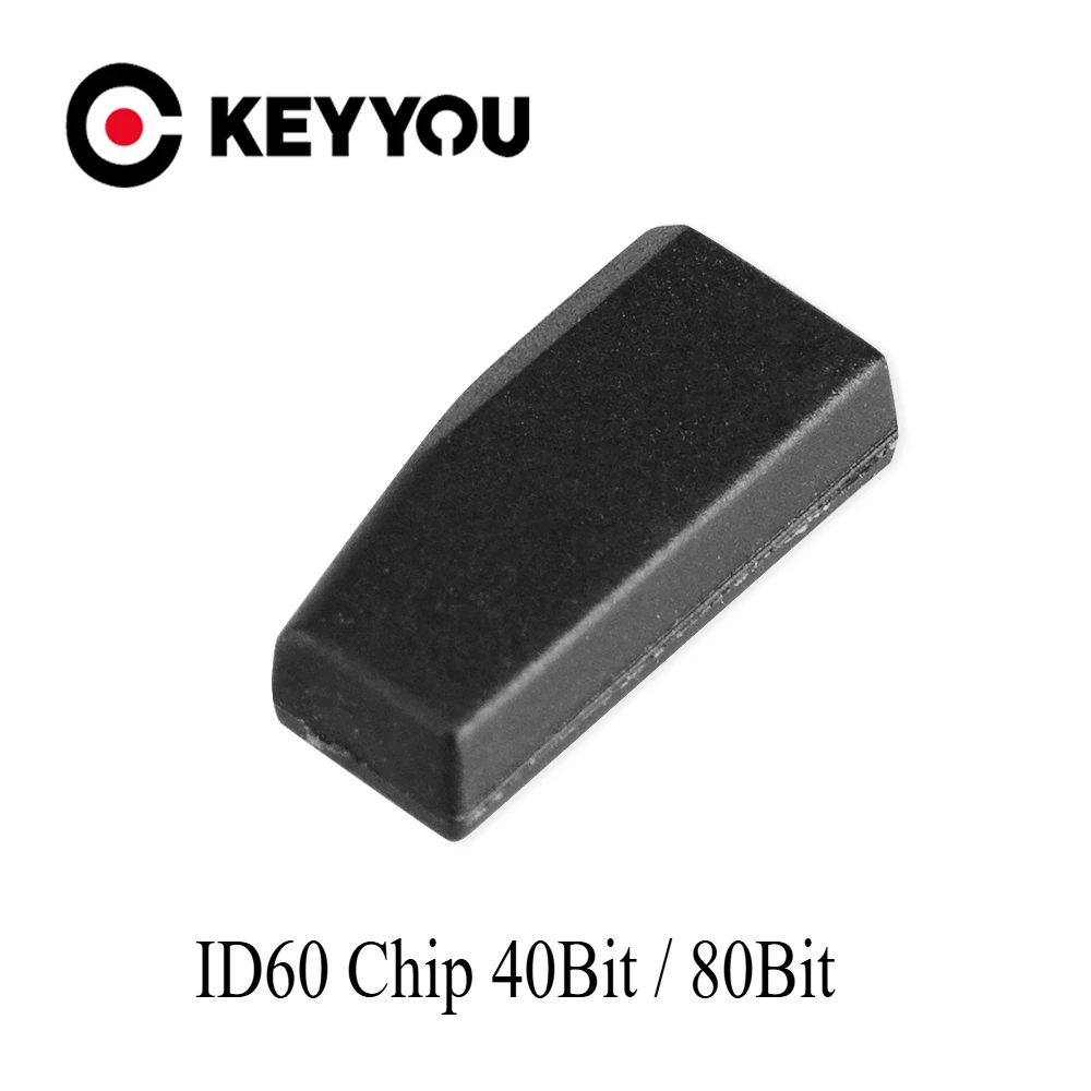 KEYYOU 4D60 4D 60 After Market Carbon Transponder 40bit 80bit 4D60chip ceramic CHIP Car keys for ford /subru/Hyundai /kia