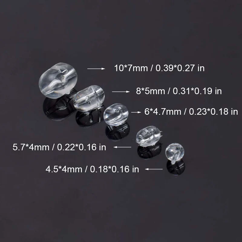 100pcs Fishing Smart Bean Clear Fishing Group Tie Hook Branch Bead Cross Bead 0.18 0.22 0.23 0.31 0.39 Inch Cross Bead