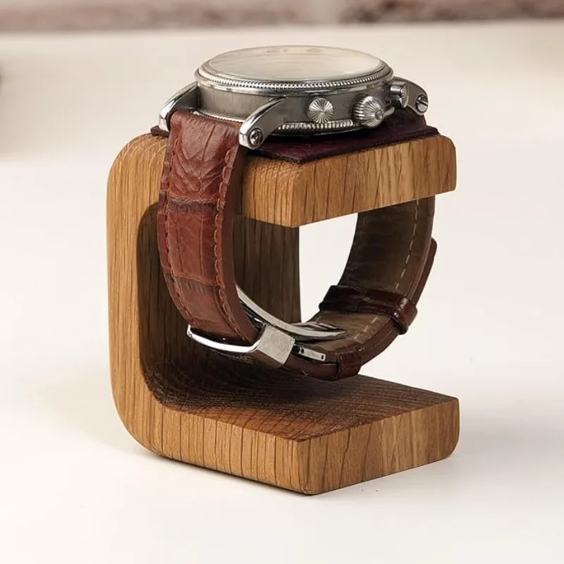 Expositor de Relojes Hecho a Mano, Soporte de Madera Maciza para Relojes, Expositor de Relojes para Hombre y Mujer, Estante de Almacenamiento de Joyas
