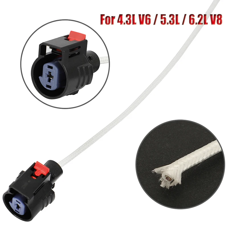 for Chevrolet Chevy Silverado Starter pigtail connector harness plug 1500 4.3L V6 and 5.3L and 6.2L V8 2014 - 2018 Solenoid