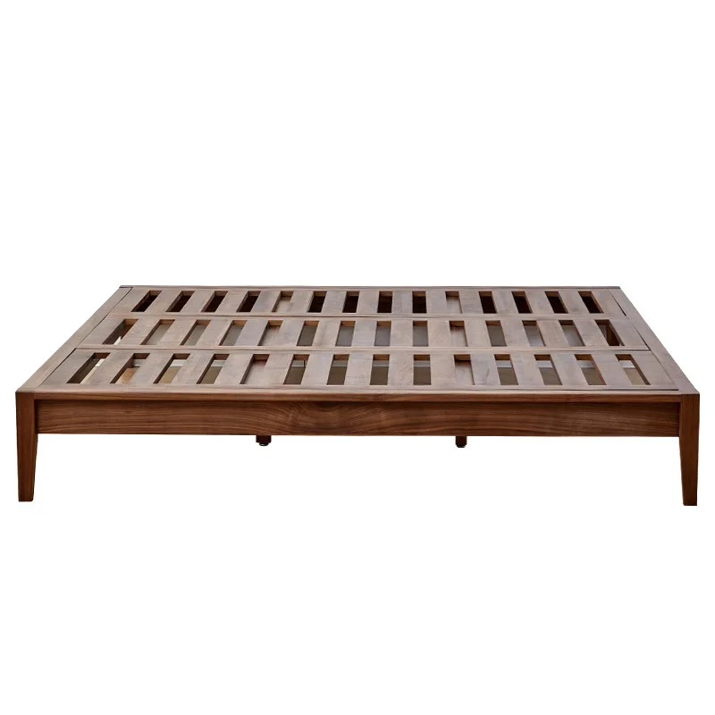 

Walnut tatami bed solid wood headless cherry wood red oak white oak bed shelf