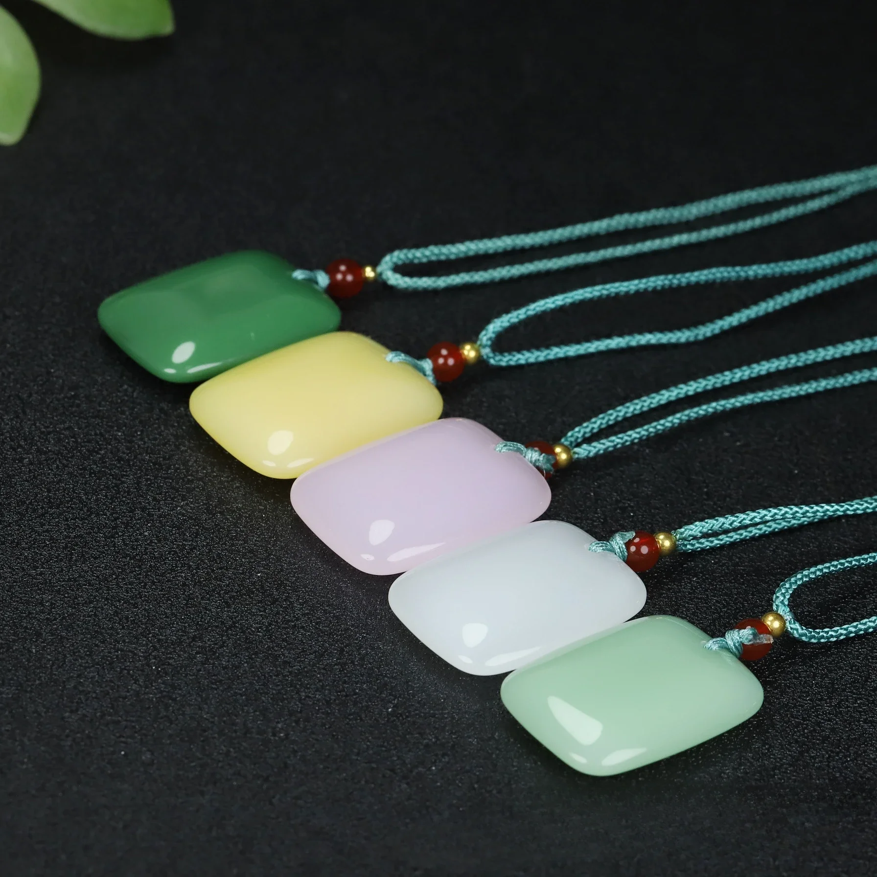 Natural Xinjiang Gold Silk Jade Safety Buckle White Jade Sapphire No Matter Brand Pendant Sweater Chain Safe and Sound