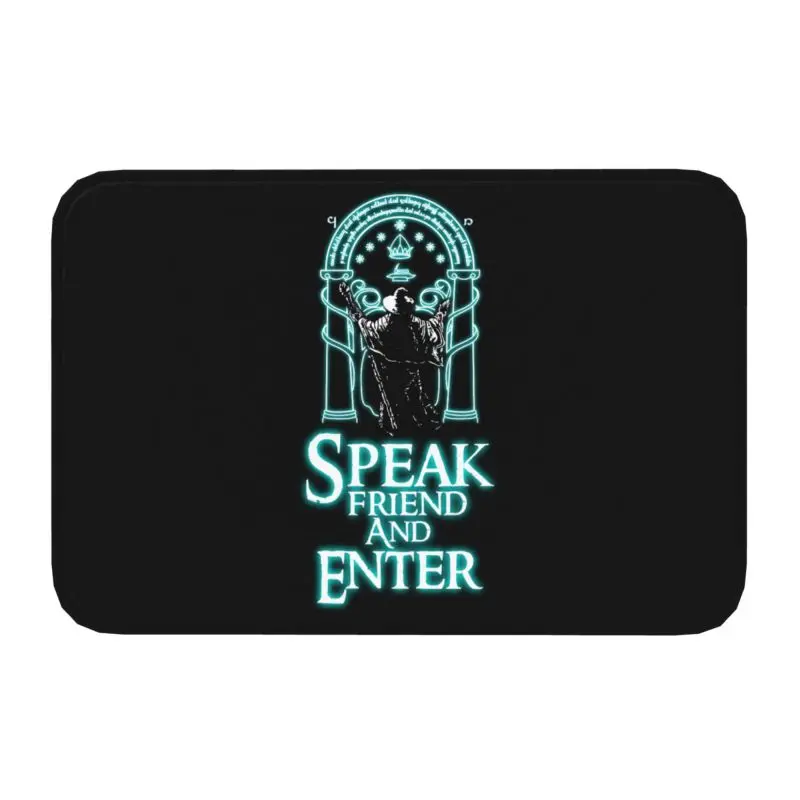 Speak Friend And Enter Front Floor Door Entrance Mats Indoor Bath Kitchen Welcome Doormat Bedroom Carpet Rug