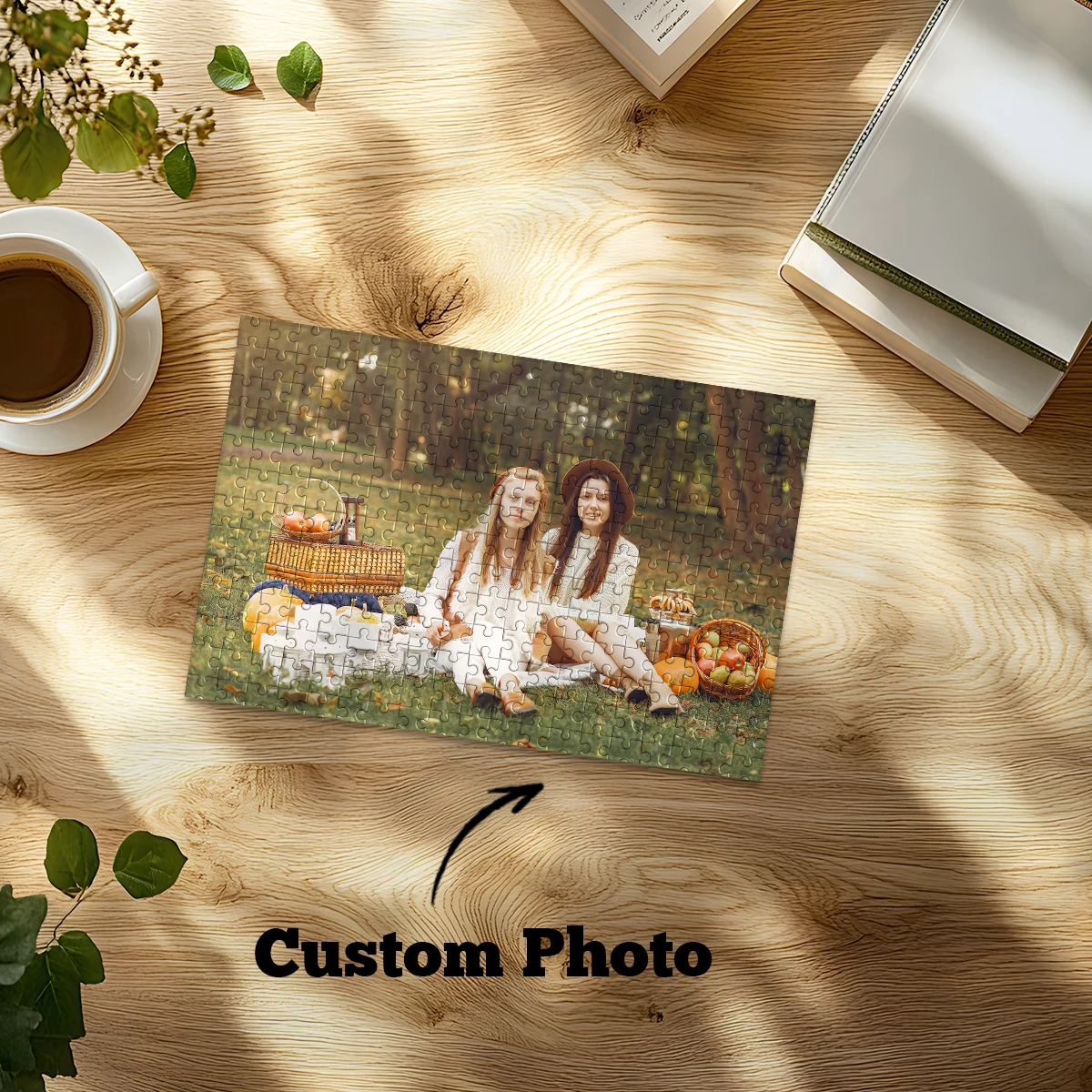 35/300/500/1000pcs Personalized Custom Photo Puzzle Couple Jigsaw Puzzle for Every Piece is Unique - Pieces Fit Together Perfect