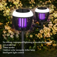 New LED Solar Mosquito Killer Lamp Outdoor Waterproof Courtyard Garden Lawn Rechargeable Mosquito Killer Lamp Mosquito Trap