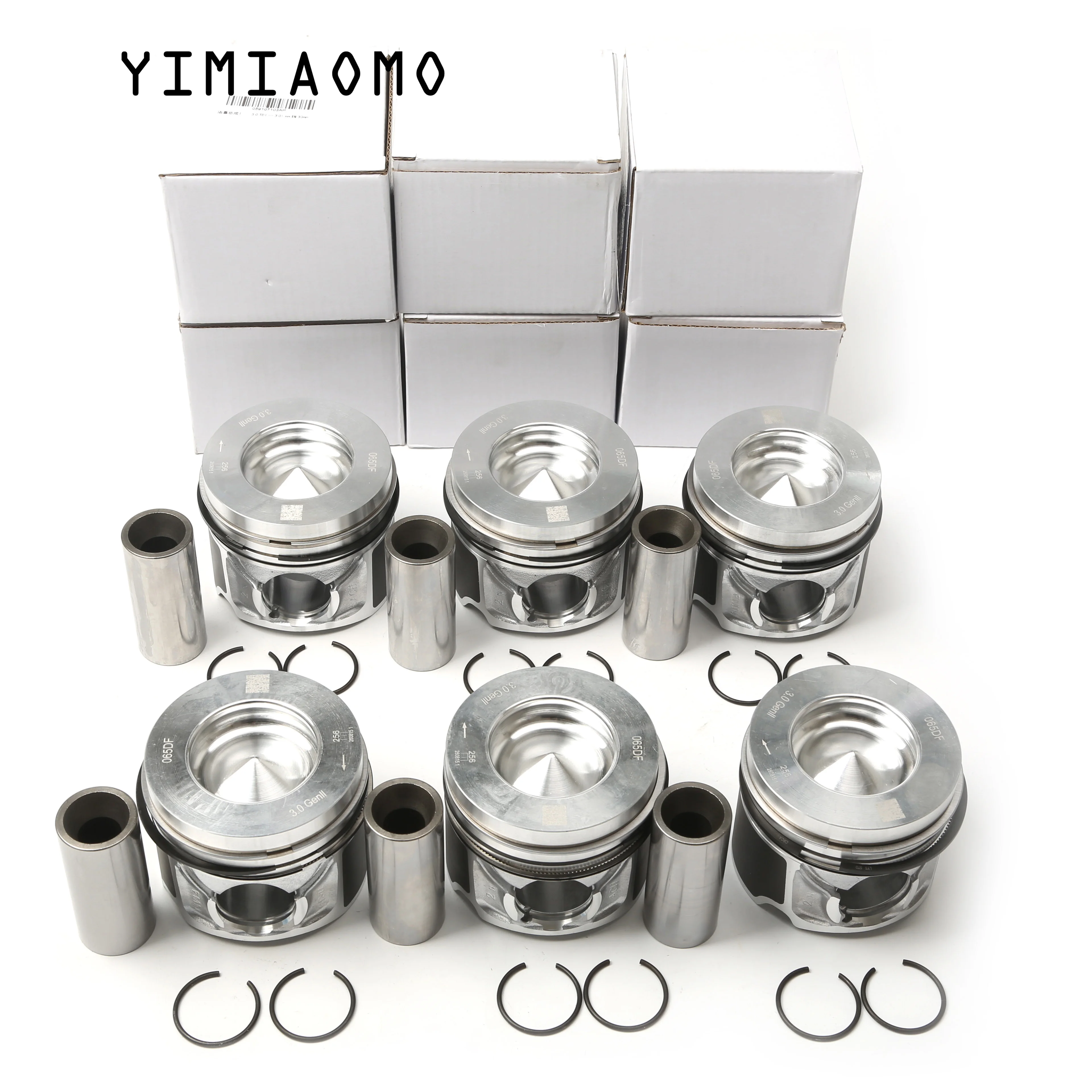 059107065AS Engine 6Pcs Piston Assembly Set For VW PHAETON 2004-2007 Touareg Audi A4 A6 Allroad A8 Q7 3.0 TDI quattro 059198151J