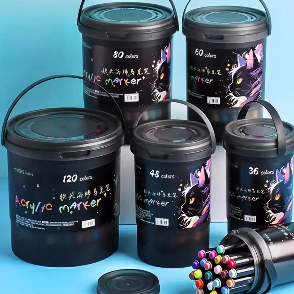 

Soft Headed Acrylic Marker Pen Multiple Colors Non-toxic Watercolor Pen Acrylic Paint Watercolor Ink Art Specific Paintbrush