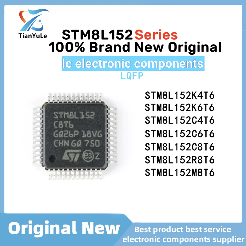 STM8L152M8T6 STM8L152K4T6 STM8L152K6T6 STM8L152R8T6 STM8L152C6T6 STM8L152C8T6 STM8L152C4T6 STM8L152 STM8L STM8 STM IC MCU Chip