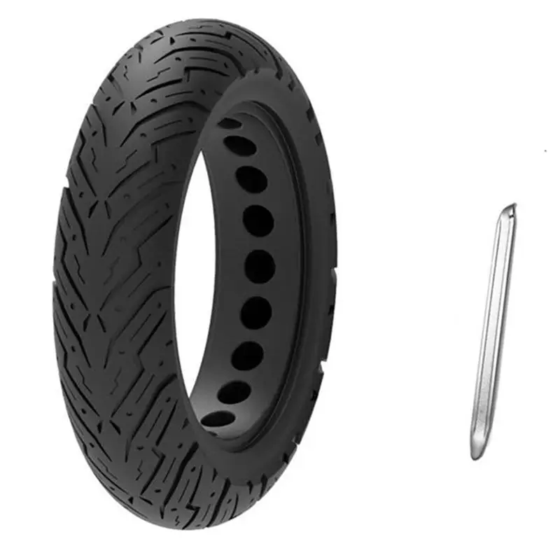 

AEF6-Accessories Damping Rubber Tire Durable Scooter Tyre Anti-Explosion Tire Solid Tyre For Ninebot Max G30 Electric Scooter Bl