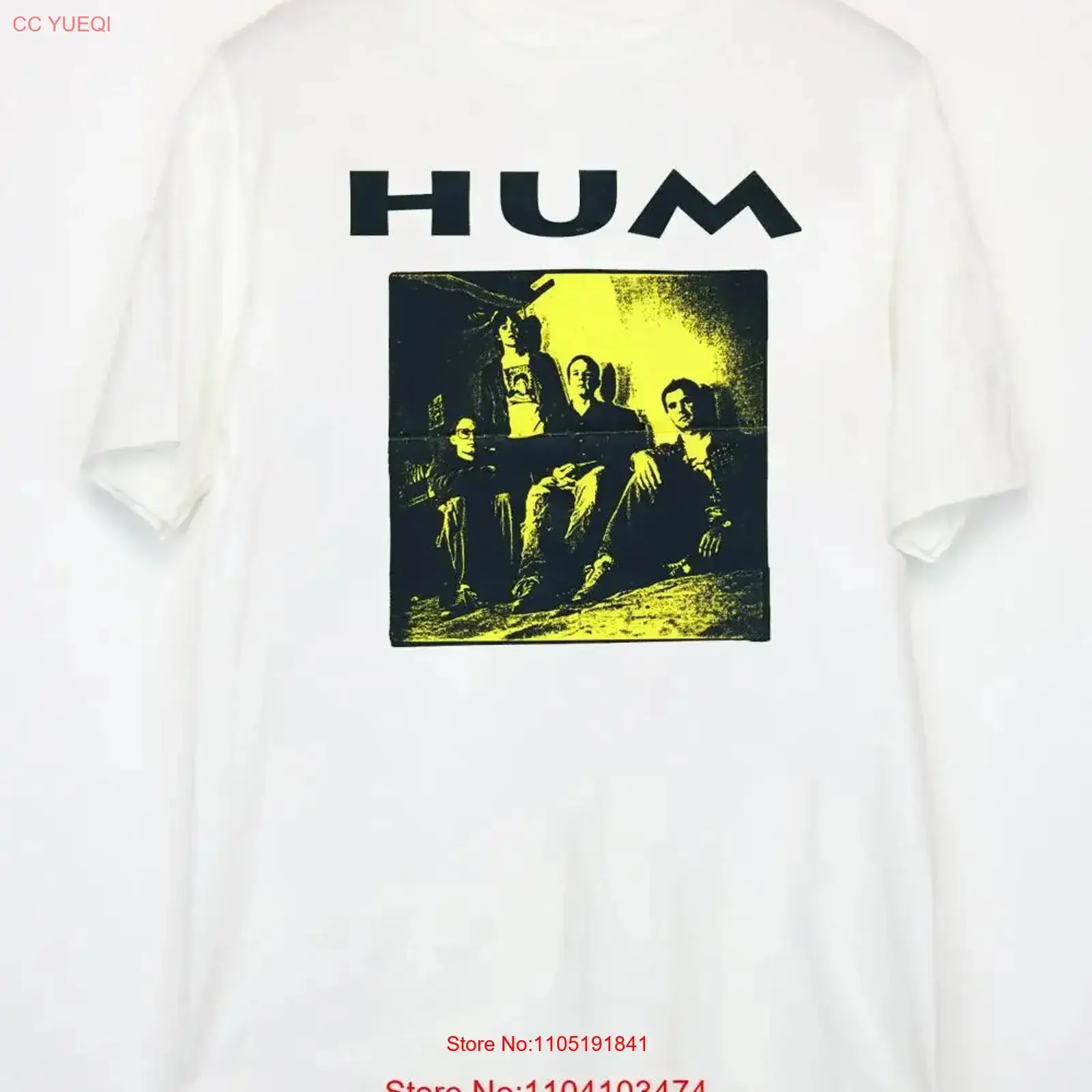 NEW Hum BAND white T shirt tee All sizes short sleeve 1F1019 vintage Washed streetwear fashion graphic Casual designer clothes