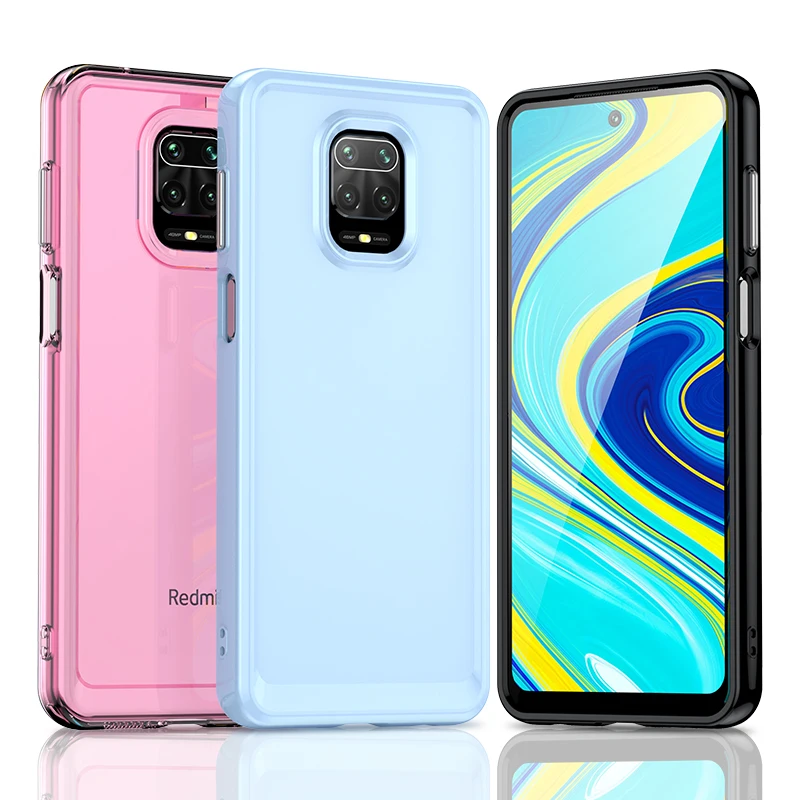 Candy Shockproof Silicone Bumper Phone Case For Redmi Note 9 Pro 4G/Note 9 Pro Max/Note 9S/Note 10 Lite/Poco M2 Pro