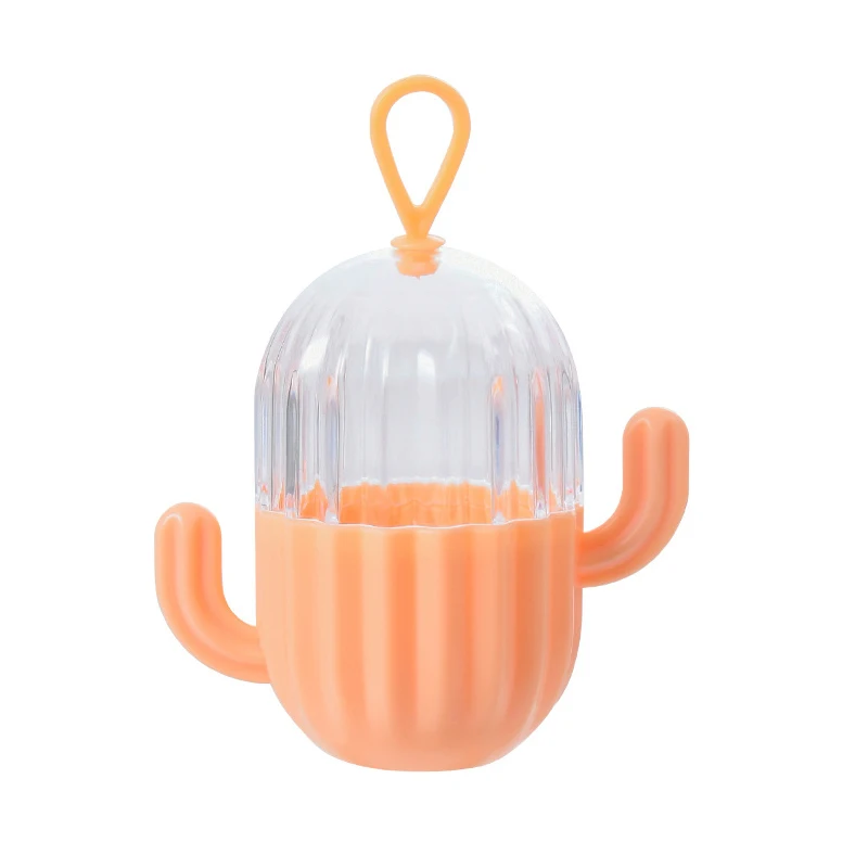 Nuevo juego de caja de almacenamiento de huevos de maquillaje de Cactus, esponja para polvos fácil de llevar, almacenamiento de huevos, suministros de maquillaje, esponja de maquillaje