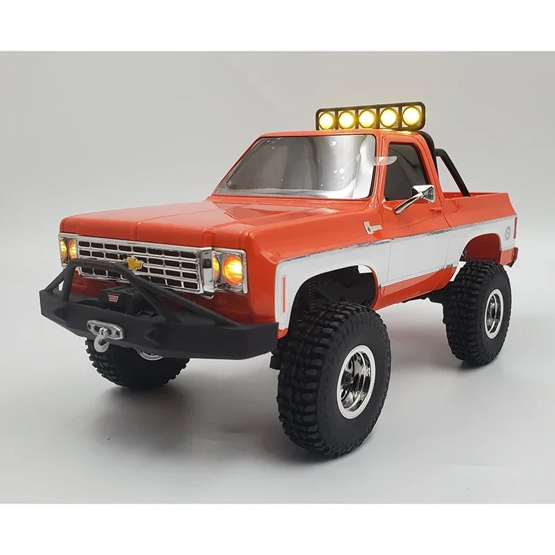 Symulacja dachu LED żółty reflektor latarka dla 1/24 zdalnie sterowany samochód gąsienicowy FCX24 Chevrolet K5 ciężarówka typu Pickup części zamienne