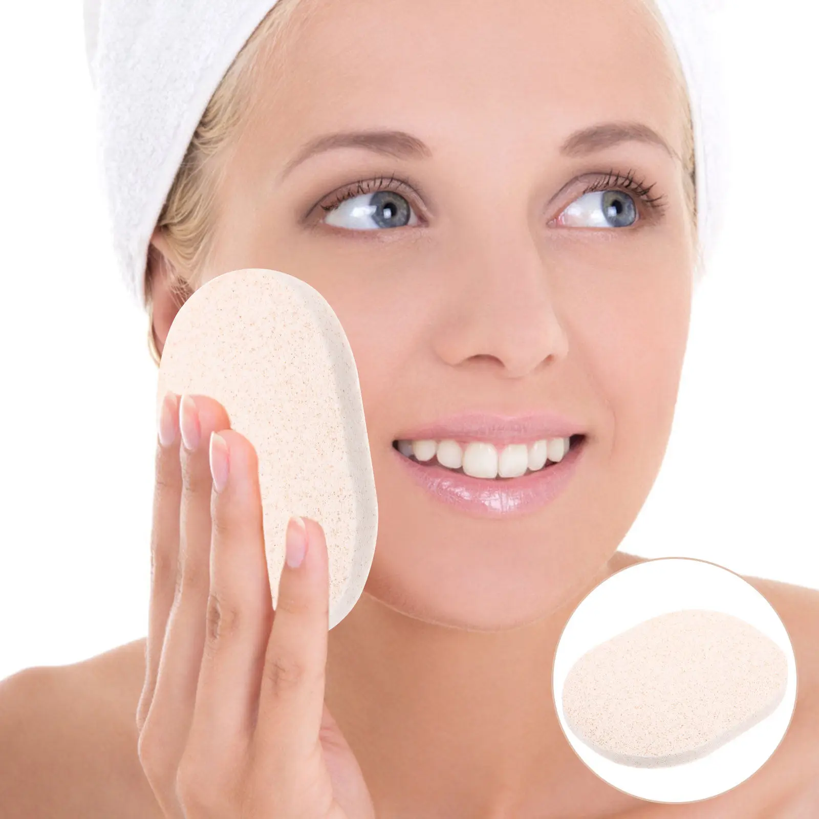 10Pcs Multi Function Facial Sponge Thickened Soft Exfoliating Sponge Gentle Deep Pore Cleanser Oil Removing Face Scrubber Home