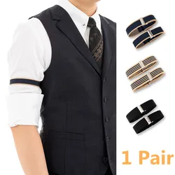 1 Pair Elastic Armband Shirt Sleeve Holder Women Men Adjustable Mens Sleeve Garters Holders Non-Slip Arm Cuffs Bands For Wedding