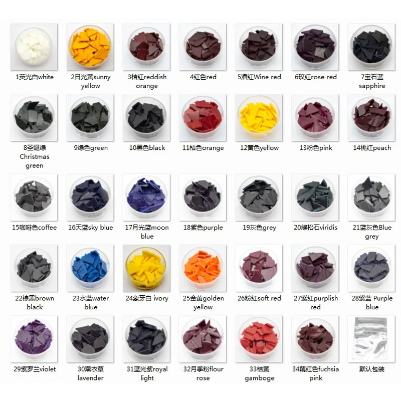 34 Dye Colors Of Wax Candle Wax Dye Great Choice Of Colors Candle Dye Chips Wax Flakes DIY Soy Candle Making Kit Supplies