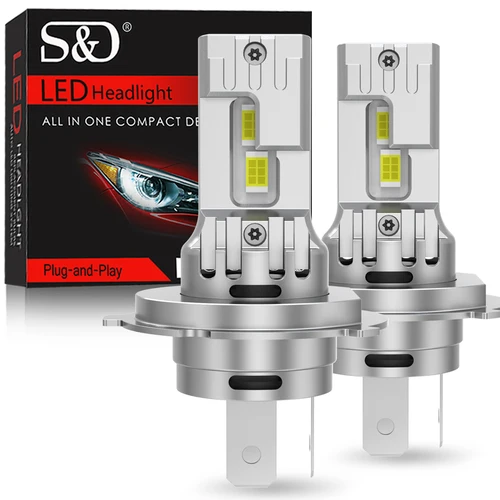 20000LM Canbus H4 bombillas de faros LED 9003 HB2 lampada 80W luz alta y baja luz de coche Turbo ventilador lámpara de diodo Led Auto 6500K 12V 24V