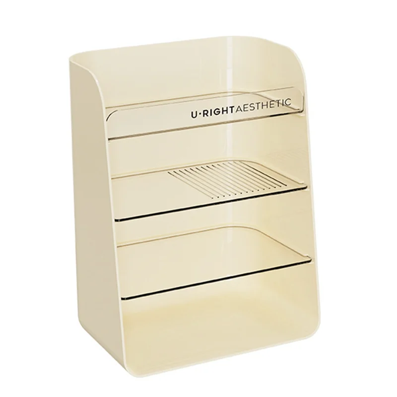 

Practical-Large Capacity Detachable Partition Stable Countertop Cosmetic Organizer Shelf For Room 1 PCS