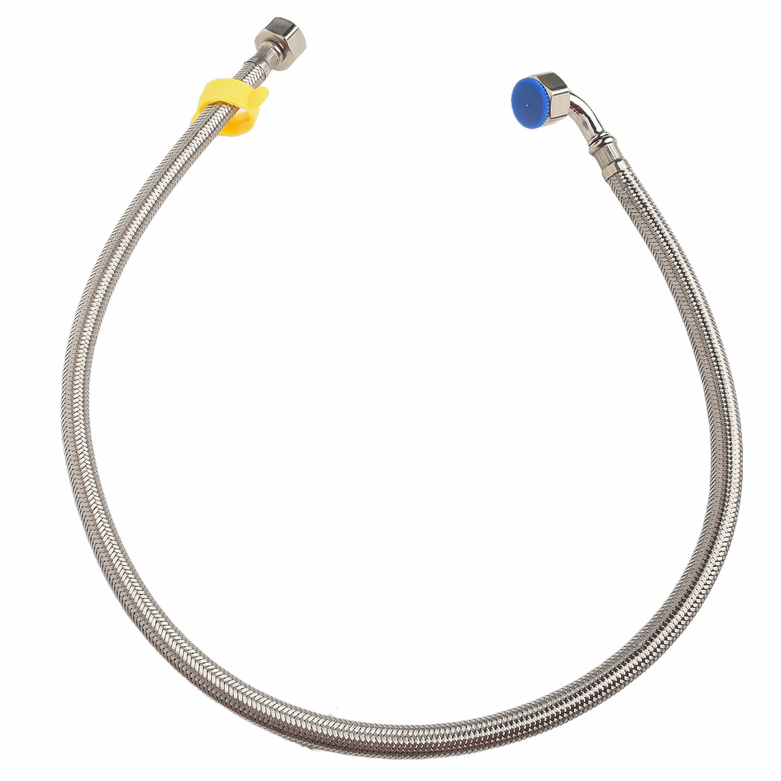 

1 шт., плетеный кран из нержавеющей стали, водопроводная труба, 1/2 дюйма, кран для горячей и холодной воды, впускной шланг, нагреватель, гибкая соединительная труба