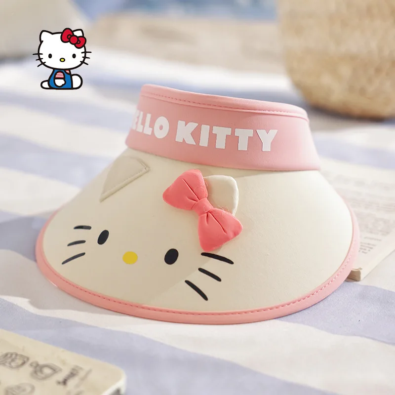 Sanrio Hello Kitty Melody Cool Hat Sun Hat Cute Kawaii Multi-Color Summer Sunscreen and Windproof Outdoor Equipment for Children