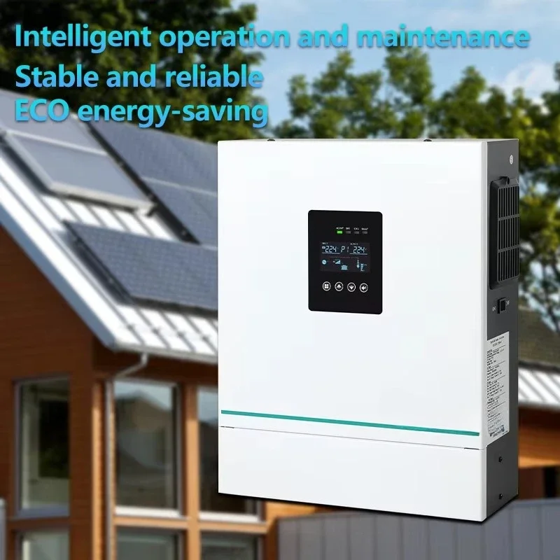 Hybrid Solar Inverter 24V Off Grid on Grid Energy Converter with 100A MPPT Smart PV Charging No Battery Required WIFI Version