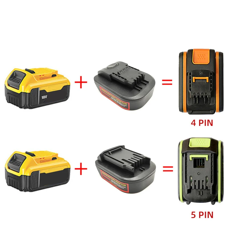 

Литиевая батарея Dewalt серии DCB 18 в 20 в для Worx 4 контакта 5 контактов 20 в макс.
