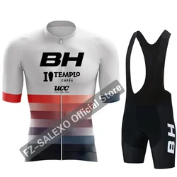 2023 BH 사이클링 의류 남성용 반팔 사이클링 키트, 통기성 레이싱 로드 바이크 저지 세트, MTB 자전거 의류, 여름