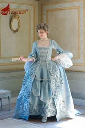 Women's Victorian Rococo Blue Dress Marie Antoinette Baroque Ball Gown Dress Evening Dress Queen Princess Dress Custom Made