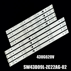 LEDバックライトストリップ,CRH-A4330300104L6CNRev1.0, CRH-A4330300105R6CNRev1.0,43ug620v,43uj620v,43uj620y,SW43D09L-ZC22AG-02, 43インチ