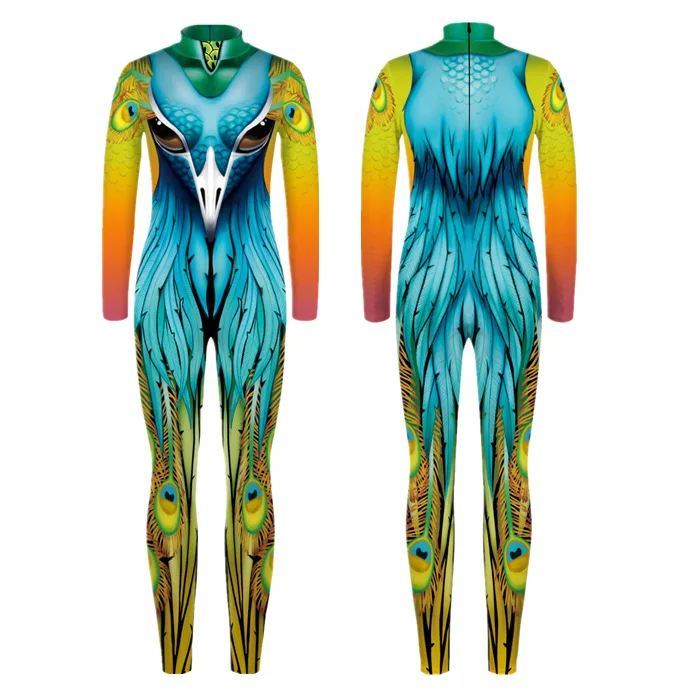 

Halloween Animal Bodysuit Snake Cosplay Costume Tiger Zentai Spandex Jumpsuit Party Carnival Stage Performance Dress Up
