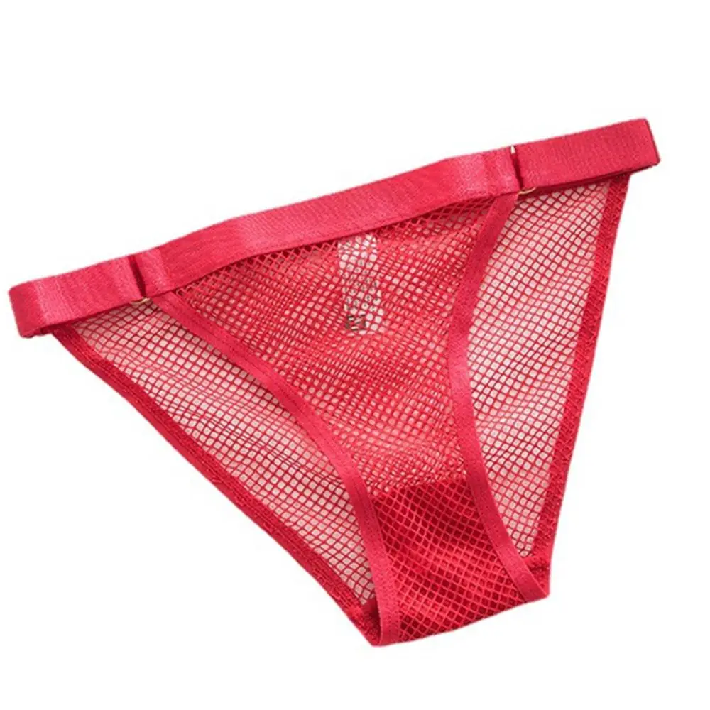 G-String Mesh Fashion Design Hollow Out Korean Style Underwear Low-Waist Thong T-Shaped Fishnet Panties Women Lingerie