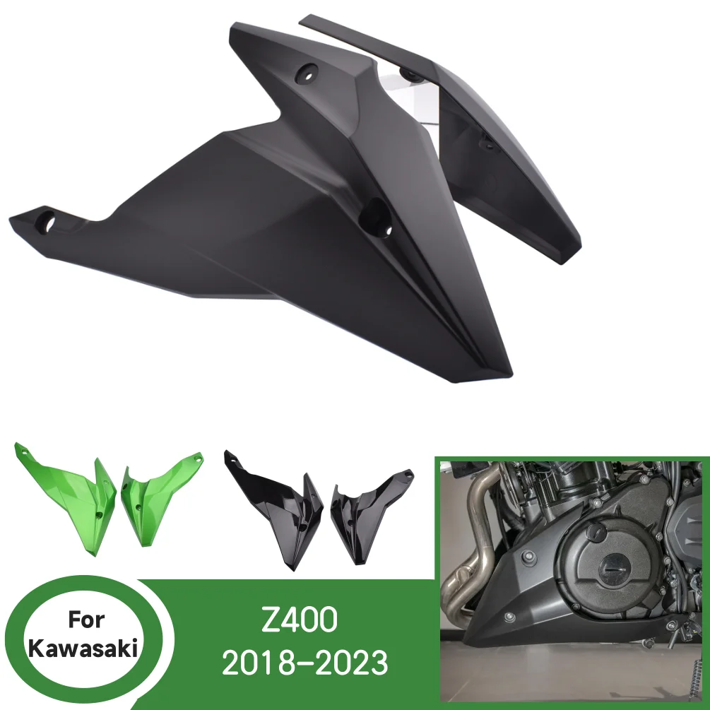 Z400 Belly Pan Bellypan Protector For Kawasaki Z 400 2018-2023 2022 Motorcycle Lower Engine Chassis Guard Skid Plate Spoiler