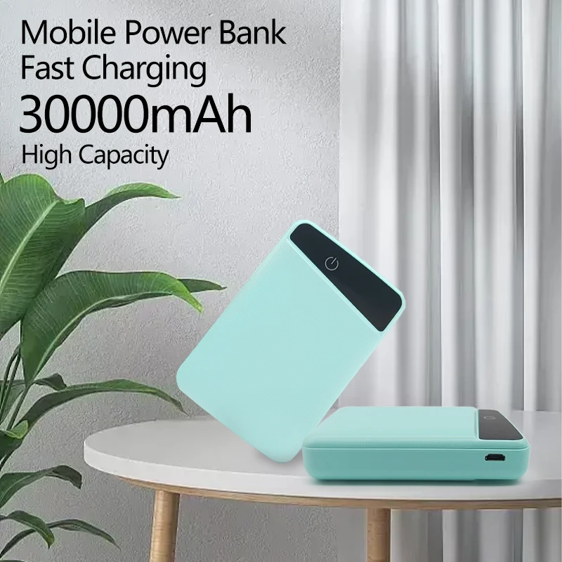 

New Portable 30000mAh Power Bank External Battery Pack Fast Charging,For iPhone Power Bank Portable Battery Charger