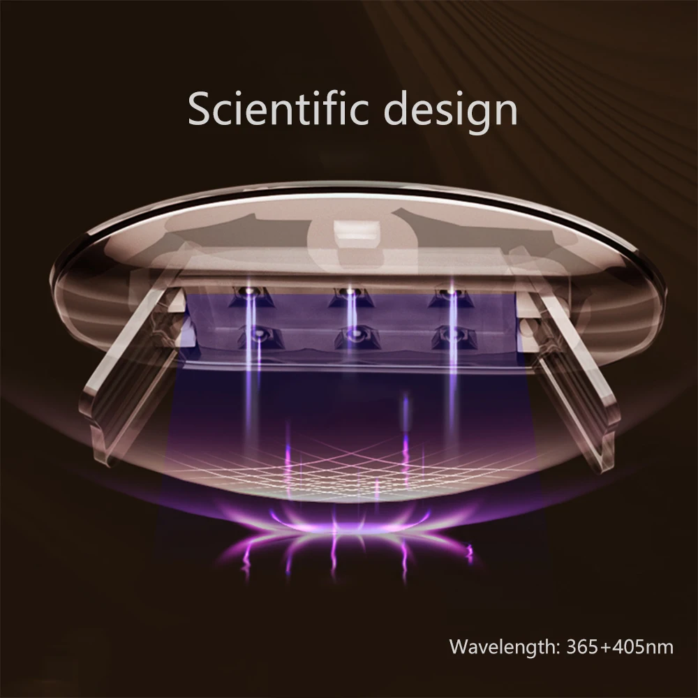 LINMANDA مصباح مجفف الأظافر الصغير 6 واط LED UV المحمولة مجفف الأظافر علاج ضوء المصباح للبولندية القائمة على هلام مع إعداد الموقت 45s/60s