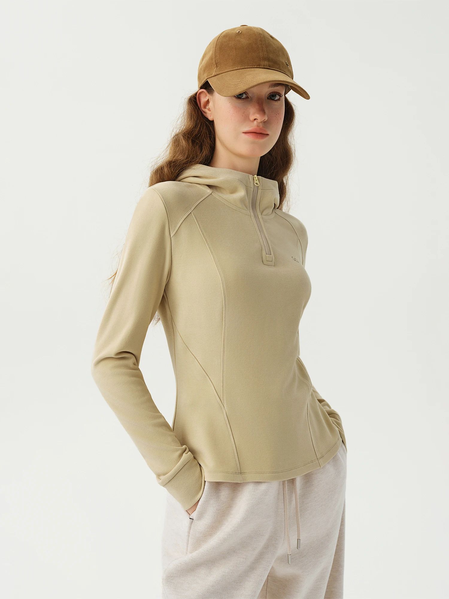 DUSHU Plus‑Size Curved Waist Slim‑Fit Hoodie 2026 Winter New Skin‑Friendly Soft Cozy Casual Long‑Sleeve Top for Curvy Ladies
